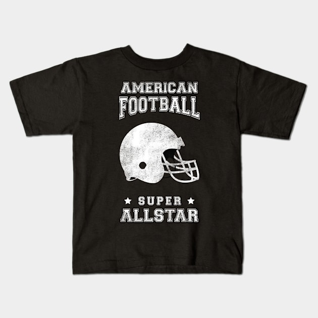 american football super all star Kids T-Shirt by Giraroad